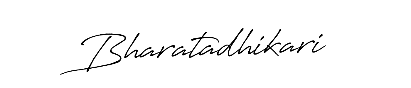 Use a signature maker to create a handwritten signature online. With this signature software, you can design (Antro_Vectra_Bolder) your own signature for name Bharatadhikari. Bharatadhikari signature style 7 images and pictures png