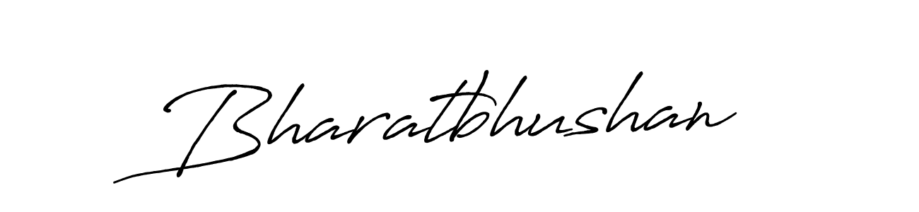 How to make Bharatbhushan name signature. Use Antro_Vectra_Bolder style for creating short signs online. This is the latest handwritten sign. Bharatbhushan signature style 7 images and pictures png