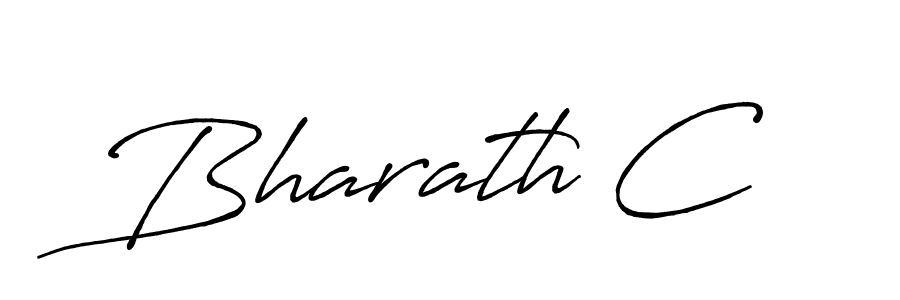 Design your own signature with our free online signature maker. With this signature software, you can create a handwritten (Antro_Vectra_Bolder) signature for name Bharath C. Bharath C signature style 7 images and pictures png