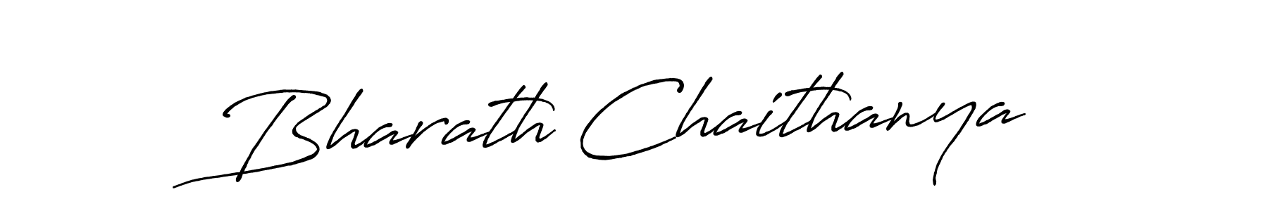 Use a signature maker to create a handwritten signature online. With this signature software, you can design (Antro_Vectra_Bolder) your own signature for name Bharath Chaithanya. Bharath Chaithanya signature style 7 images and pictures png