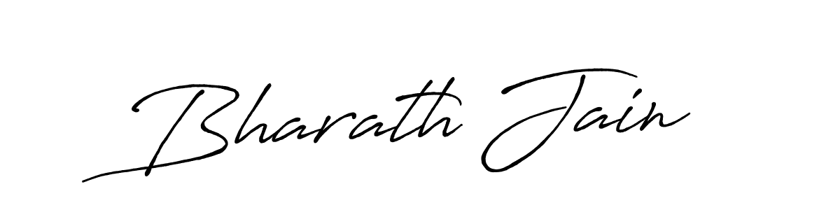 Create a beautiful signature design for name Bharath Jain. With this signature (Antro_Vectra_Bolder) fonts, you can make a handwritten signature for free. Bharath Jain signature style 7 images and pictures png