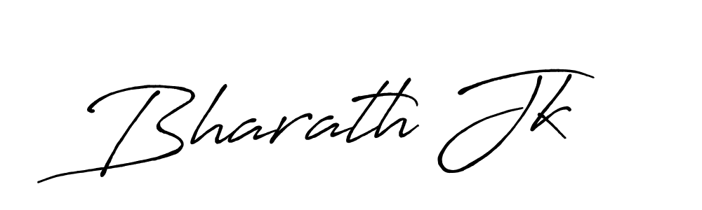 Make a beautiful signature design for name Bharath Jk. With this signature (Antro_Vectra_Bolder) style, you can create a handwritten signature for free. Bharath Jk signature style 7 images and pictures png