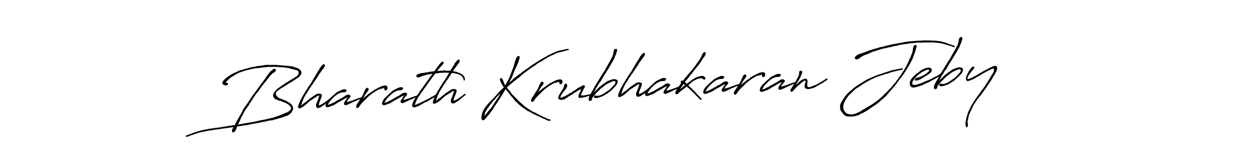 Also we have Bharath Krubhakaran Jeby name is the best signature style. Create professional handwritten signature collection using Antro_Vectra_Bolder autograph style. Bharath Krubhakaran Jeby signature style 7 images and pictures png