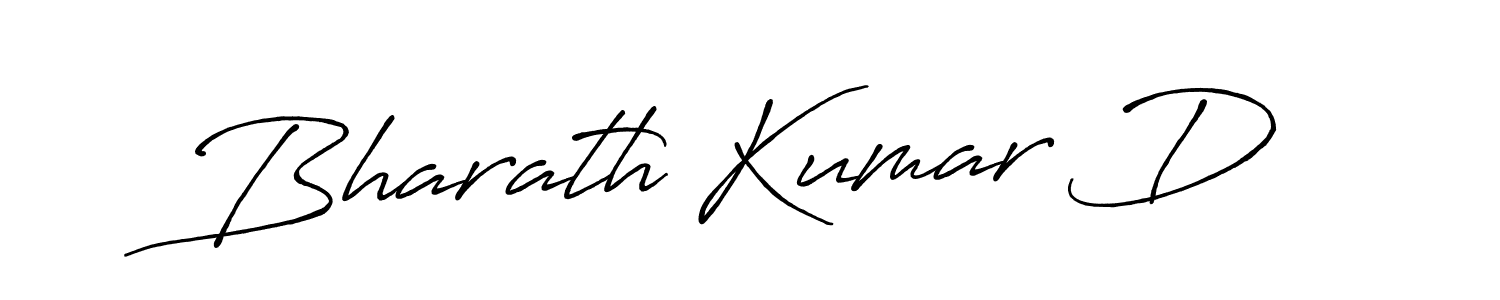 How to make Bharath Kumar D signature? Antro_Vectra_Bolder is a professional autograph style. Create handwritten signature for Bharath Kumar D name. Bharath Kumar D signature style 7 images and pictures png