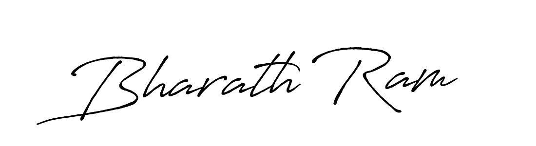 How to make Bharath Ram name signature. Use Antro_Vectra_Bolder style for creating short signs online. This is the latest handwritten sign. Bharath Ram signature style 7 images and pictures png