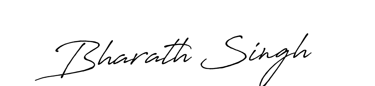 Design your own signature with our free online signature maker. With this signature software, you can create a handwritten (Antro_Vectra_Bolder) signature for name Bharath Singh. Bharath Singh signature style 7 images and pictures png