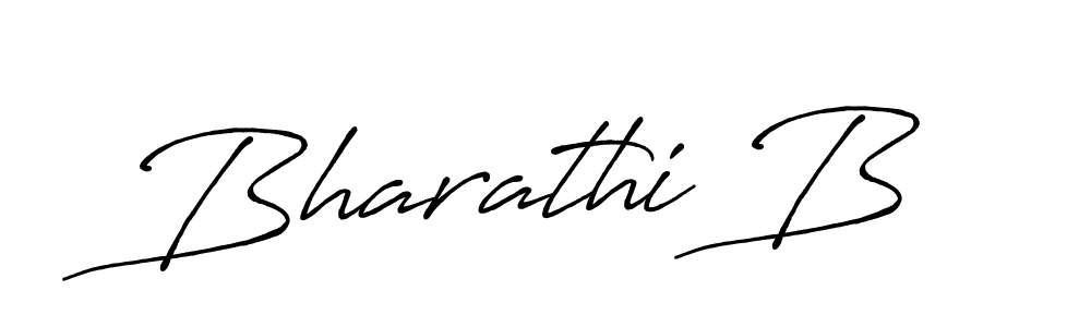 Create a beautiful signature design for name Bharathi B. With this signature (Antro_Vectra_Bolder) fonts, you can make a handwritten signature for free. Bharathi B signature style 7 images and pictures png