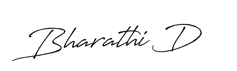 How to make Bharathi D signature? Antro_Vectra_Bolder is a professional autograph style. Create handwritten signature for Bharathi D name. Bharathi D signature style 7 images and pictures png