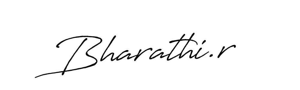 Bharathi.r stylish signature style. Best Handwritten Sign (Antro_Vectra_Bolder) for my name. Handwritten Signature Collection Ideas for my name Bharathi.r. Bharathi.r signature style 7 images and pictures png