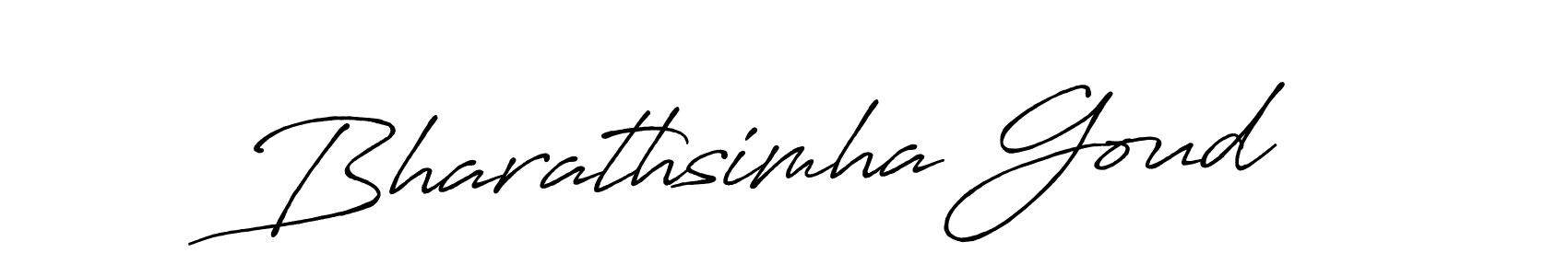 Bharathsimha Goud stylish signature style. Best Handwritten Sign (Antro_Vectra_Bolder) for my name. Handwritten Signature Collection Ideas for my name Bharathsimha Goud. Bharathsimha Goud signature style 7 images and pictures png