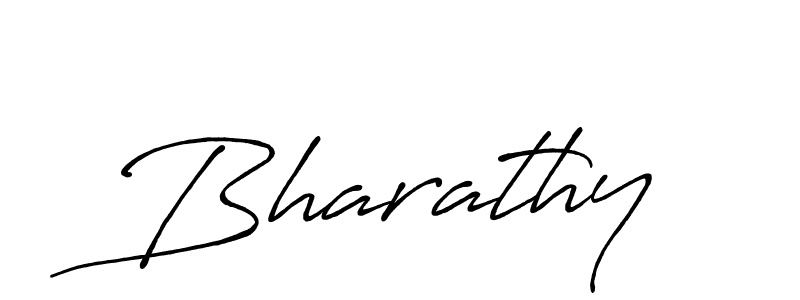 Use a signature maker to create a handwritten signature online. With this signature software, you can design (Antro_Vectra_Bolder) your own signature for name Bharathy. Bharathy signature style 7 images and pictures png