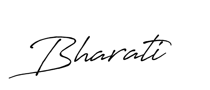 Create a beautiful signature design for name Bharati. With this signature (Antro_Vectra_Bolder) fonts, you can make a handwritten signature for free. Bharati signature style 7 images and pictures png