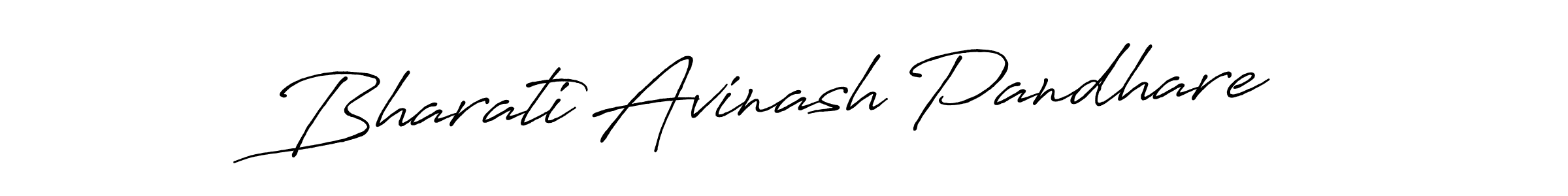 How to make Bharati Avinash Pandhare name signature. Use Antro_Vectra_Bolder style for creating short signs online. This is the latest handwritten sign. Bharati Avinash Pandhare signature style 7 images and pictures png
