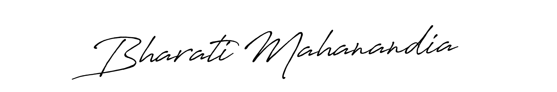 Design your own signature with our free online signature maker. With this signature software, you can create a handwritten (Antro_Vectra_Bolder) signature for name Bharati Mahanandia. Bharati Mahanandia signature style 7 images and pictures png