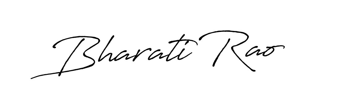Create a beautiful signature design for name Bharati Rao. With this signature (Antro_Vectra_Bolder) fonts, you can make a handwritten signature for free. Bharati Rao signature style 7 images and pictures png