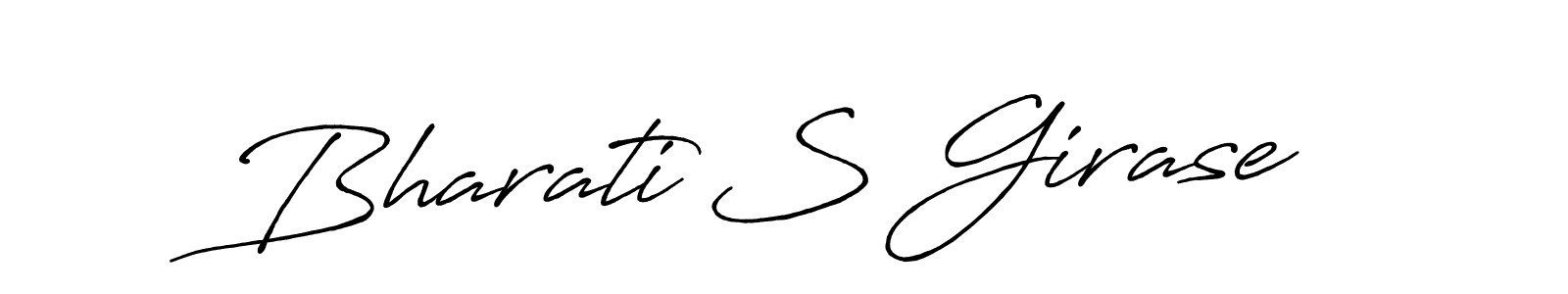 This is the best signature style for the Bharati S Girase name. Also you like these signature font (Antro_Vectra_Bolder). Mix name signature. Bharati S Girase signature style 7 images and pictures png