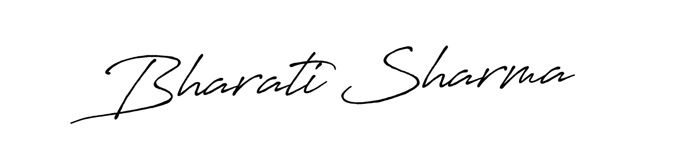 The best way (Antro_Vectra_Bolder) to make a short signature is to pick only two or three words in your name. The name Bharati Sharma include a total of six letters. For converting this name. Bharati Sharma signature style 7 images and pictures png