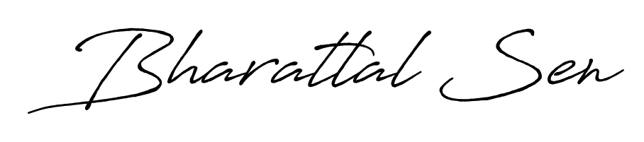 How to make Bharatlal Sen name signature. Use Antro_Vectra_Bolder style for creating short signs online. This is the latest handwritten sign. Bharatlal Sen signature style 7 images and pictures png