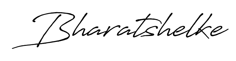 A stylish, flowing autograph style designed for name Bharatshelke using Antro_Vectra_Bolder typography. Perfect for digital creative projects. Bharatshelke signature style 7 images and pictures png
