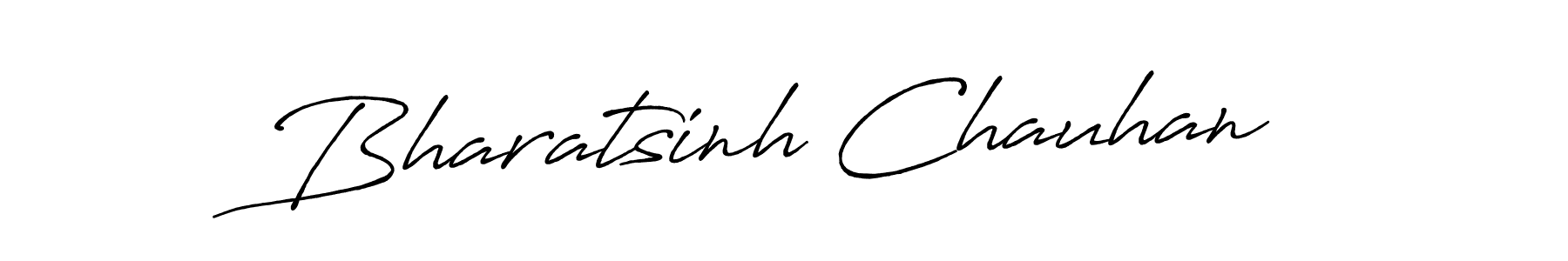 Create a beautiful signature design for name Bharatsinh Chauhan. With this signature (Antro_Vectra_Bolder) fonts, you can make a handwritten signature for free. Bharatsinh Chauhan signature style 7 images and pictures png