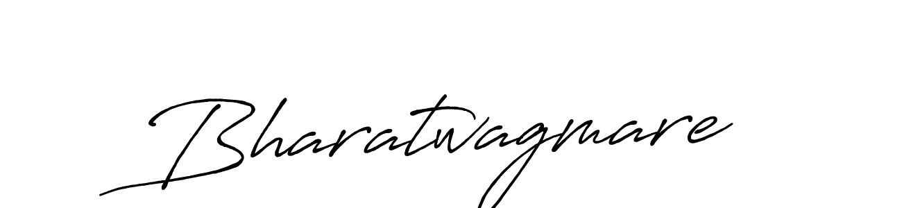 Create a beautiful signature design for name Bharatwagmare. With this signature (Antro_Vectra_Bolder) fonts, you can make a handwritten signature for free. Bharatwagmare signature style 7 images and pictures png