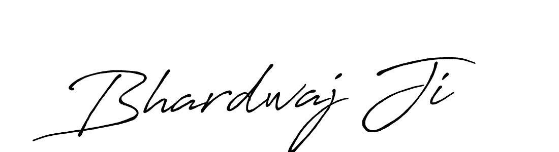 Make a beautiful signature design for name Bhardwaj Ji. With this signature (Antro_Vectra_Bolder) style, you can create a handwritten signature for free. Bhardwaj Ji signature style 7 images and pictures png