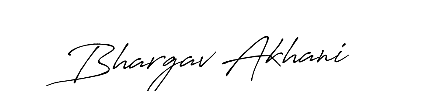 Bhargav Akhani stylish signature style. Best Handwritten Sign (Antro_Vectra_Bolder) for my name. Handwritten Signature Collection Ideas for my name Bhargav Akhani. Bhargav Akhani signature style 7 images and pictures png