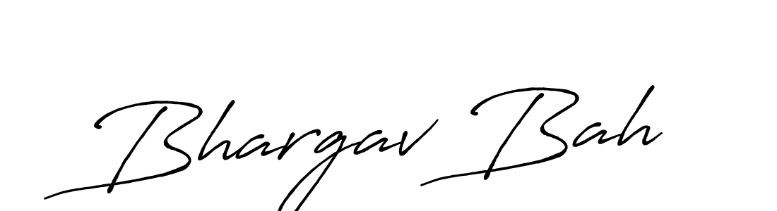 Create a beautiful signature design for name Bhargav Bah. With this signature (Antro_Vectra_Bolder) fonts, you can make a handwritten signature for free. Bhargav Bah signature style 7 images and pictures png