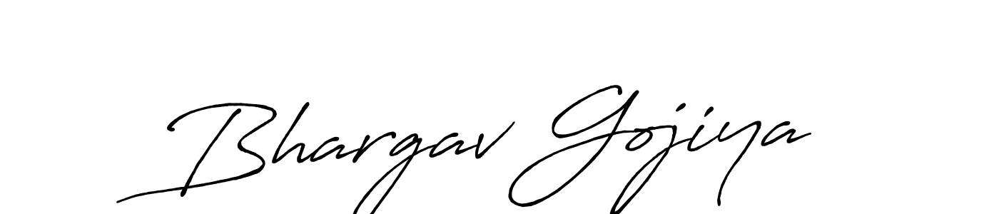 Also we have Bhargav Gojiya name is the best signature style. Create professional handwritten signature collection using Antro_Vectra_Bolder autograph style. Bhargav Gojiya signature style 7 images and pictures png