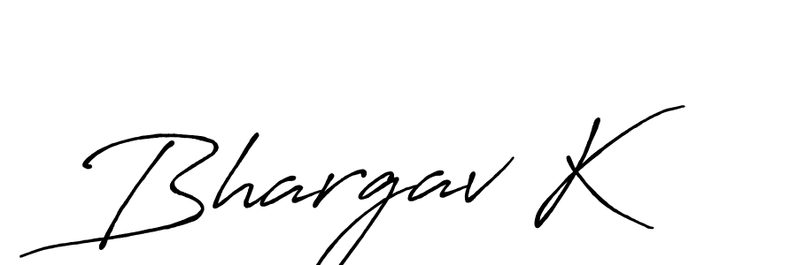 Bhargav K stylish signature style. Best Handwritten Sign (Antro_Vectra_Bolder) for my name. Handwritten Signature Collection Ideas for my name Bhargav K. Bhargav K signature style 7 images and pictures png