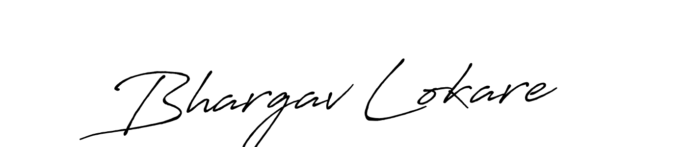 Bhargav Lokare stylish signature style. Best Handwritten Sign (Antro_Vectra_Bolder) for my name. Handwritten Signature Collection Ideas for my name Bhargav Lokare. Bhargav Lokare signature style 7 images and pictures png