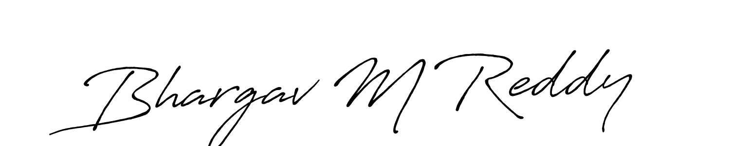 It looks lik you need a new signature style for name Bhargav M Reddy. Design unique handwritten (Antro_Vectra_Bolder) signature with our free signature maker in just a few clicks. Bhargav M Reddy signature style 7 images and pictures png
