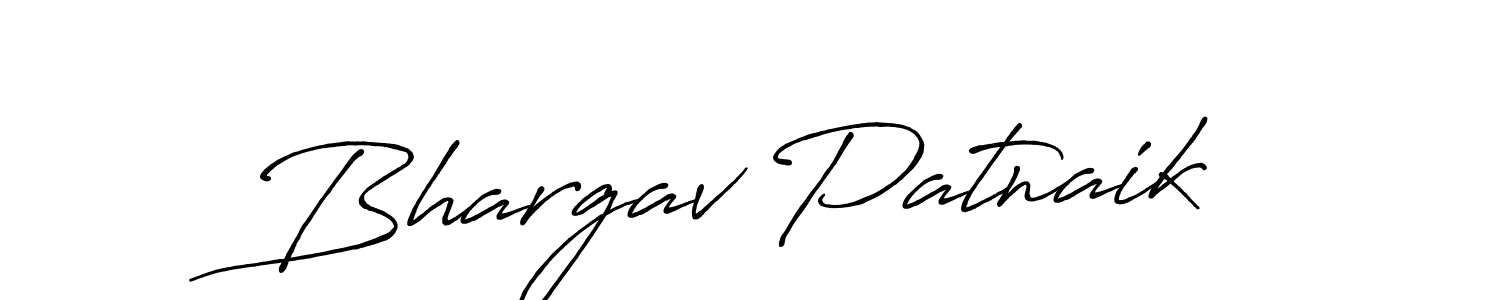 Make a beautiful signature design for name Bhargav Patnaik. With this signature (Antro_Vectra_Bolder) style, you can create a handwritten signature for free. Bhargav Patnaik signature style 7 images and pictures png