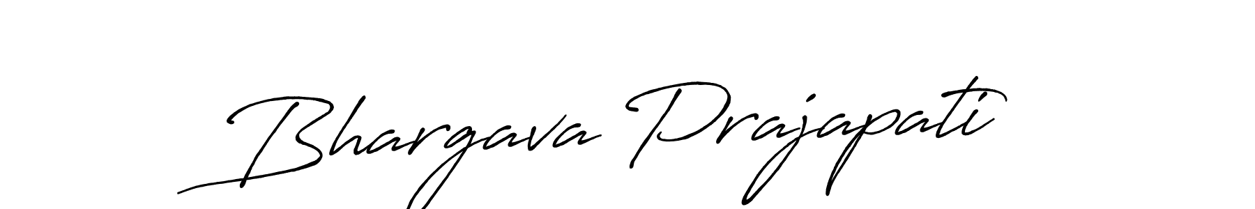 Bhargava Prajapati stylish signature style. Best Handwritten Sign (Antro_Vectra_Bolder) for my name. Handwritten Signature Collection Ideas for my name Bhargava Prajapati. Bhargava Prajapati signature style 7 images and pictures png