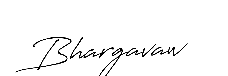 Create a beautiful signature design for name Bhargavaw. With this signature (Antro_Vectra_Bolder) fonts, you can make a handwritten signature for free. Bhargavaw signature style 7 images and pictures png