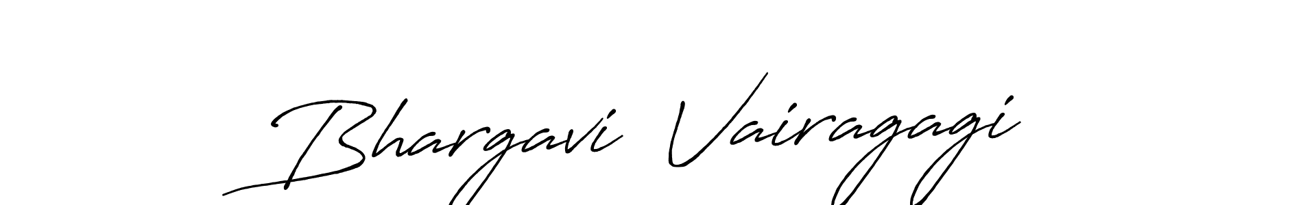 Create a beautiful signature design for name Bhargavi  Vairagagi. With this signature (Antro_Vectra_Bolder) fonts, you can make a handwritten signature for free. Bhargavi  Vairagagi signature style 7 images and pictures png