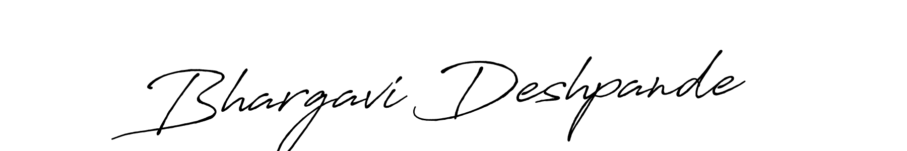 Antro_Vectra_Bolder is a professional signature style that is perfect for those who want to add a touch of class to their signature. It is also a great choice for those who want to make their signature more unique. Get Bhargavi Deshpande name to fancy signature for free. Bhargavi Deshpande signature style 7 images and pictures png