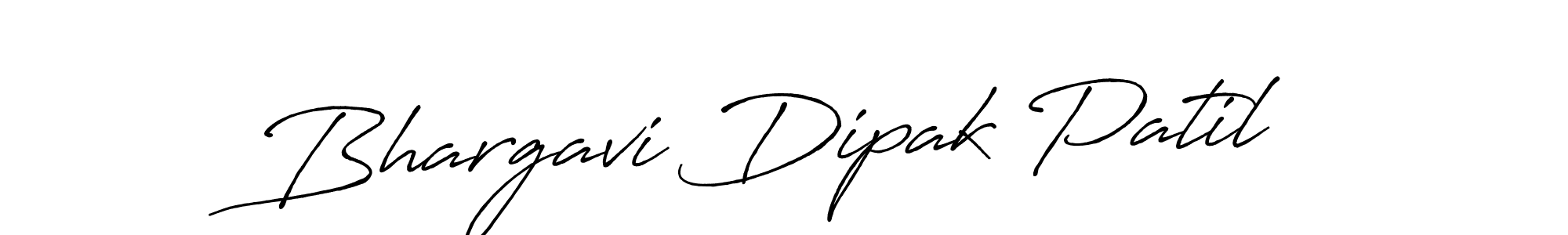 Create a beautiful signature design for name Bhargavi Dipak Patil. With this signature (Antro_Vectra_Bolder) fonts, you can make a handwritten signature for free. Bhargavi Dipak Patil signature style 7 images and pictures png