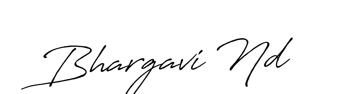 Use a signature maker to create a handwritten signature online. With this signature software, you can design (Antro_Vectra_Bolder) your own signature for name Bhargavi Nd. Bhargavi Nd signature style 7 images and pictures png