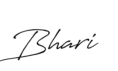 Create a beautiful signature design for name Bhari. With this signature (Antro_Vectra_Bolder) fonts, you can make a handwritten signature for free. Bhari signature style 7 images and pictures png