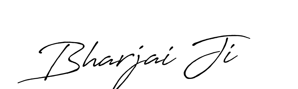 The best way (Antro_Vectra_Bolder) to make a short signature is to pick only two or three words in your name. The name Bharjai Ji include a total of six letters. For converting this name. Bharjai Ji signature style 7 images and pictures png