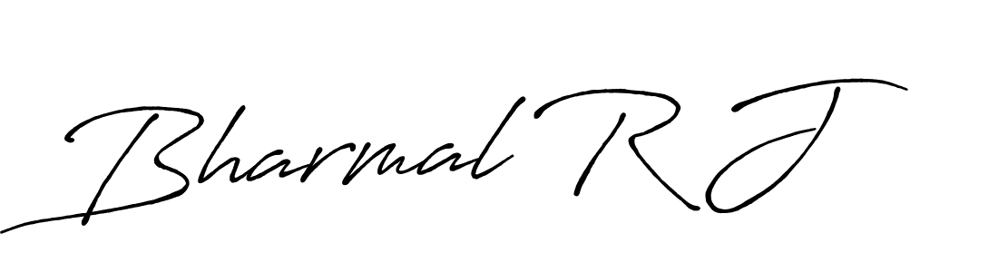 Create a beautiful signature design for name Bharmal R J. With this signature (Antro_Vectra_Bolder) fonts, you can make a handwritten signature for free. Bharmal R J signature style 7 images and pictures png