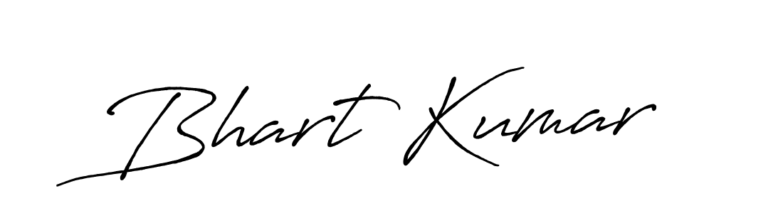 Bhart Kumar stylish signature style. Best Handwritten Sign (Antro_Vectra_Bolder) for my name. Handwritten Signature Collection Ideas for my name Bhart Kumar. Bhart Kumar signature style 7 images and pictures png