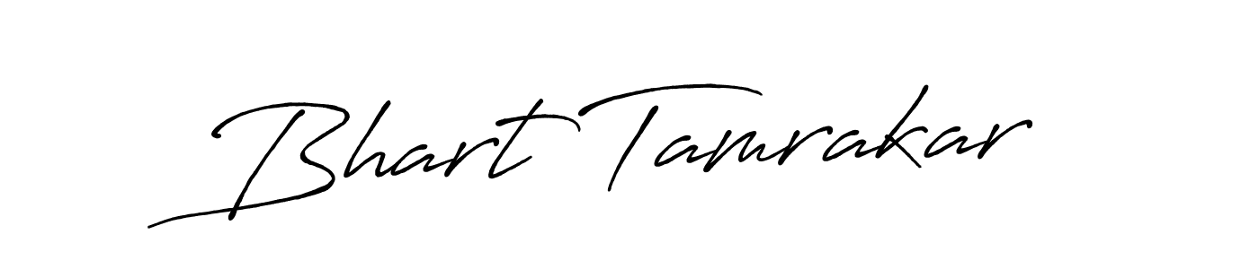 Make a beautiful signature design for name Bhart Tamrakar. With this signature (Antro_Vectra_Bolder) style, you can create a handwritten signature for free. Bhart Tamrakar signature style 7 images and pictures png