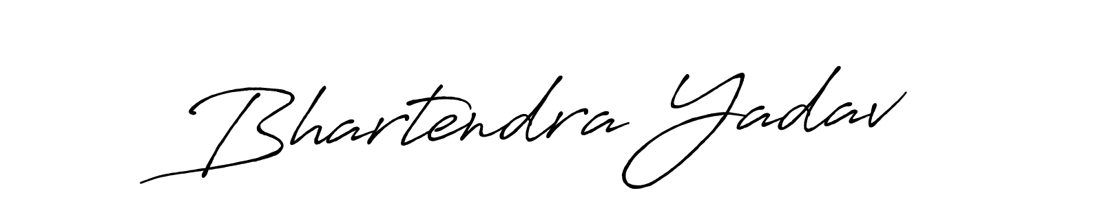 Create a beautiful signature design for name Bhartendra Yadav. With this signature (Antro_Vectra_Bolder) fonts, you can make a handwritten signature for free. Bhartendra Yadav signature style 7 images and pictures png