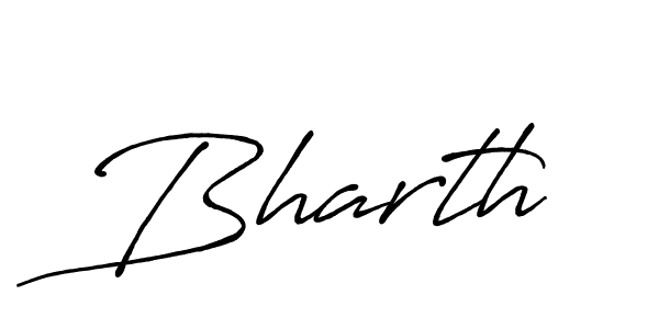 Create a beautiful signature design for name Bharth. With this signature (Antro_Vectra_Bolder) fonts, you can make a handwritten signature for free. Bharth signature style 7 images and pictures png