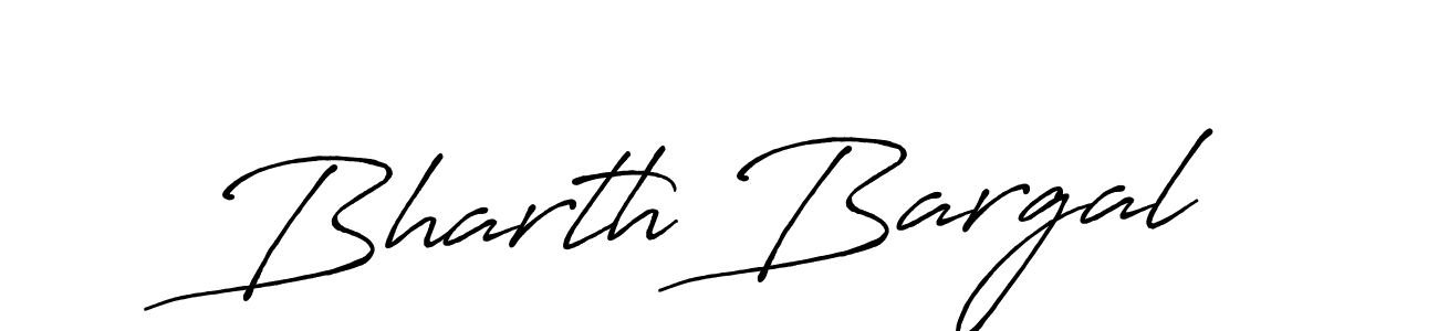 Antro_Vectra_Bolder is a professional signature style that is perfect for those who want to add a touch of class to their signature. It is also a great choice for those who want to make their signature more unique. Get Bharth Bargal name to fancy signature for free. Bharth Bargal signature style 7 images and pictures png