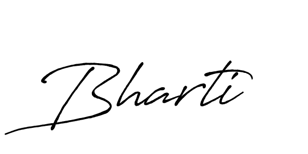 Create a beautiful signature design for name Bharti. With this signature (Antro_Vectra_Bolder) fonts, you can make a handwritten signature for free. Bharti signature style 7 images and pictures png