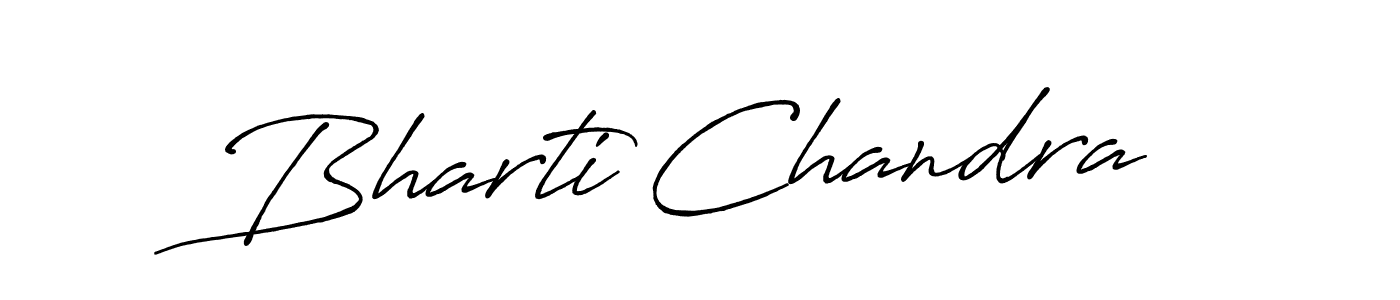 Use a signature maker to create a handwritten signature online. With this signature software, you can design (Antro_Vectra_Bolder) your own signature for name Bharti Chandra. Bharti Chandra signature style 7 images and pictures png