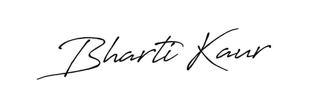Bharti Kaur stylish signature style. Best Handwritten Sign (Antro_Vectra_Bolder) for my name. Handwritten Signature Collection Ideas for my name Bharti Kaur. Bharti Kaur signature style 7 images and pictures png